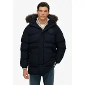 Superdry "EVEREST LONGLINE BAFFLED PARKA" mit Kapuze Oversize-Passform, aus Polyester und Kunstfaser, mit Reißverschluss