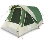 vidaXL Campingzelt 4 Personen Grün Wasserdicht