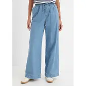 Bonprix Weite Jeans mit Gummibund, Loose Fit, aus reiner Baumwolle