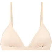 Copenhagen Studios Triangel-Bikini-Top "Antio", Damen, Gr. 34, Cup A/B, beige (creme), Recycling-Polyamid, Strukturmuster, Bikini-Oberteile Triangel-Bikini-Top, in moderner Strukturware