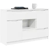 vidaXL Sideboard Weiß 100 x 30 x 65,6 Holzwerkstoff