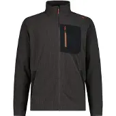 CMP Herren Jacke aus Jacquard Arctic Fleece grau 52