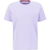 Alpha industries T-Shirt "Unisex EMB T-Shirt", Herren, Gr. XS, lila (pale violet), Obermaterial: 100% Baumwolle, Shirts T-Shirt