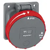 Legrand Hypra Einbausteckdose 400V 63A 4P IP67 - 059427