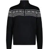 CMP MAN Fleece Sweat Knitted black blue (N950) 52