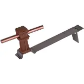 Dehn Dachleitungshalter Flexisnap Edelstahl braun - 204938 [2 Stück]