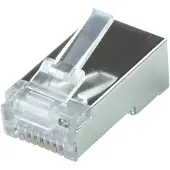 Logilink MP0070, RJ-45, Silber, Cat6a, S/UTP (STP), Gold, 6,5 mm