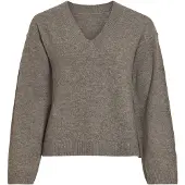 Vila Viliga V-ausschnitt Strickpullover