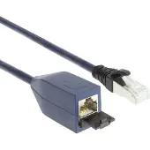 ACT Blau 5 Meter LSZH SFTP CAT6A MPTL Verlängerungskabel snagless mit RJ45 Steckern, 5 m, Cat6a, S/FTP (S-STP), RJ-45, RJ-45, Blau