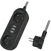 Logilink LPS262U, 1,5 m, Drinnen, IP20, 1,5 mm², Schwarz, CE
