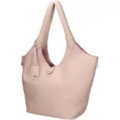 Chiara Ferretti Borsa a mano da donna Italy Modello Carys Chic 100% pelle blu jeans ONE 48x30x7 cm 22535-D24 BLU JEANS
