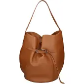 Chiara Ferretti Borsa a mano da donna Italy Modello Edera Prime 100% pelle blu jeans ONE 40x37x17 cm 22562-D24 BLU JEANS