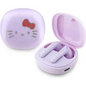 Hello Kitty O Glossy Finish - TWS-Kopfhörer + Ladetasche (lila)
