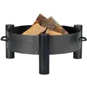 Gardener runde, stabile Feuerschale mit Griffen | Ø80cm x H 30cm