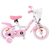 Volare Hello Kitty Kinderfahrrad - Mädchen - 12 Zoll - Rosa