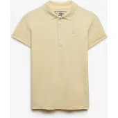 Superdry für Damen. W6012208A Polo Heritage Slim Fit gelb (L), Lässig, Baumwolle, Klassisch, Kurzarm