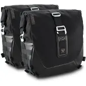 SW-Motech Seitentaschen-System Black Edition LC LC2+LC2, W800 STREET/CAFE Satteltasche schwarz