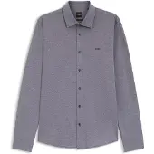Hugo Boss für Herren. 50519748 Mysoft Hemd marineblau (XL), Lässig, Baumwolle, Langarm