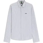 BOSS für Herren. 50565852 Graues Dymova-Hemd (XXL), Lässig, Baumwolle, Klassisch, Langarm