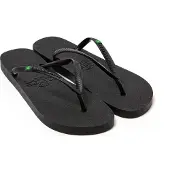 Brasileras Damen-Sandalen Recycelt bequem schuhe für strand/schwimmbad/stadt schwarz 34-35 EU - UBREW