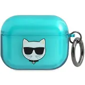 Karl Lagerfeld Apple Tasche KLAPUCHFL AirPods Pro Hülle blau/blau Choupette