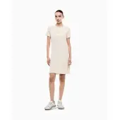EA7 für Damen. 7W000478_AF12500 Kleid Evolution beige (XXS), Lässig, Baumwolle, Kurzarm