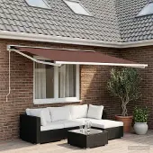 Syfax Markisenersatzstoff Braun 500 x 300 cm Polyester