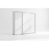 BM-Möbel A24 Schiebekleiderschrank - Weiß - 250 x 62 x 245 cm