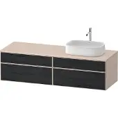 Duravit Zencha Konsolenwaschtischunterbau, 1600x550mm, 2 Auszüge, 2 Schubkästen, 1 Ausschnitt rech