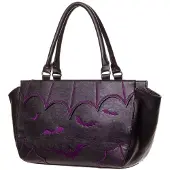 Banned Handtasche - Purple Bats