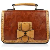 Banned Handtasche / Henkeltasche - Leather Scandal Braun
