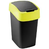 Curver Abfalleimer FLIP BIN 9 l schwarz/gelb