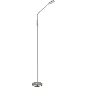 Globo LED-Stehleuchte Silvio, nickelfarben, CCT, dimmbar, 173 cm