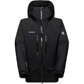 Mammut Hardshell-Alpinjacke Crater Pro HS Hooded (Bergsteigen, wasserdicht, winddicht) schwarz Herren
