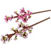 LEGO Botanicals Kirschblüten - Spielzeug mit Kunstblumen – Kreative Deko für Schreibtisch – Spielset mit Blumen zum Bauen und Ausstellen Geschenk für Mädchen und Teenager ab 8 Jahren – 40725