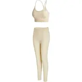 Yeaz Sportanzug "Set CHARM", Damen, Gr. L, beige, Obermaterial: 87% Nylon NY. 13% Elasthan EL., Sportanzüge Sportanzug