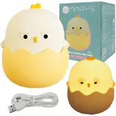 Marnys LED-Nachttischlampe, kabellos, wiederaufladbar, für Kinder, RGB, "SENNY PISKLAK"-Design