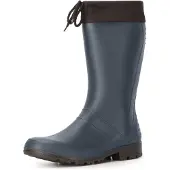 Ladeheid Damen und Herren PVC Gummistiefel LA-958 (Navy, 38 EU)