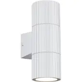 TRIO Außenwandlampe Parana, weiß matt, Höhe 16 cm, Metall, 2-flg.