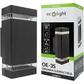 Eco-Light LED-Außenleuchte, Wandleuchte für die Fassade, Außenbeleuchtung, 2xGU10, Anthrazit