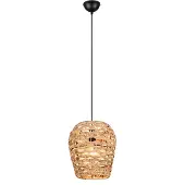 TRIO Country Pendelleuchte Jean Ø 29cm Rattan