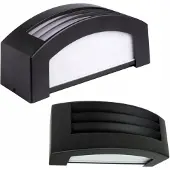 Eco-Light LED-Außenleuchte, Wandlampe für den Außenbereich, Fassade, E27, IP54, Schwarz