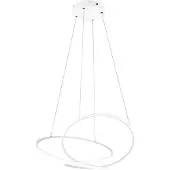 TRIO LED-Hängeleuchte Darvin, Länge 84 cm, weiß matt, Metall, CCT