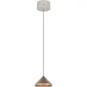 TRIO Moderne Pendelleuchte Laguna Ø 18cm kaffeebraun