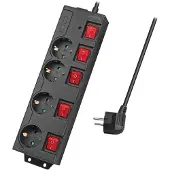 Logilink LPS251, 1,5 m, Drinnen, Typ F, Type F (CEE 7/4), IP20, 1,5 mm²