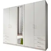 Wimex Kleiderschrank "Fügen", weiß, B:225cm H:208cm T:58cm, Schränke, Kleiderschrank