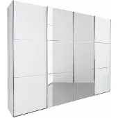 Wimex Schwebetürenschrank Kleiderschrank Escape 300x65x236cm weiß Spiegel 3-türig