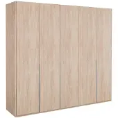 Wimex Kleiderschrank "New York", braun (struktureichefarben hell), B:225cm H:236cm T:58cm, Schränke, Kleiderschrank, in vielen Breiten, 208 oder 236cm hoch