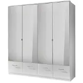 Wimex Kleiderschrank "Imago", weiß, B:180cm H:199cm T:58cm, Schränke, Kleiderschrank