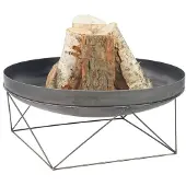 Gardener runde Feuerschale auf kunstvollen Beinen | Ø70cm x H 30cm